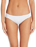 Gypsy Solids Shirredside Hipster Bikini Bottom Whitewhite 10