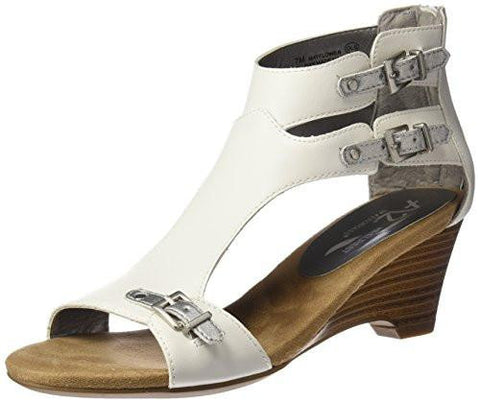 Mayflower Wedge Sandal Whitesilver 10 W Us