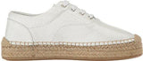 Mm6 Maison Margiela Platform Espadrille White Patent Leather Shoe