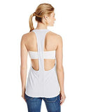Recreation Washy Jersey Solid Athletic Back Tank Top, White, S