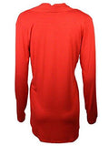 Karen Kane Sail Away Long Sleeve HighLow Surplice Blouse S, Red