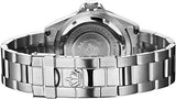Black Dial Rotatable Bezel Luminous Hand Quartz Silver Stainless Steel Watches