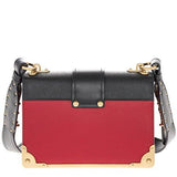 Prada Cahier Bag Red Black Red Black