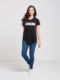 Reckless Girls Switch Up Long Scoop Tee Black Black Tops Tees,Black,Medium