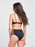 Leila Underwire Swim Top Black L Swimwear Bikini Black