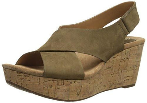 Caslynn Shae Wedge Sandal Khaki 85 M Us