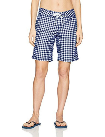 Kanu Surf Lilly Upf 50 Active Check Swim Boardshort Navy 6