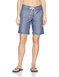 Kanu Surf Lilly Upf 50 Active Check Swim Boardshort Navy 6