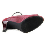 Nadda Peep Toe Ankle Strap Classic Pumps, Purple, Size 6.5