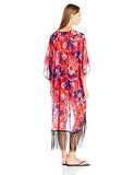 Luna Kimono, Orange/Red Poppy Dreams, Small