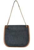 Michael Michael Kors Whipped Chelsea Large Shoulder Dr Denim Handbag