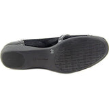Aubree Cap Toe Leather Mary Jane Flats Black Suede Size 6