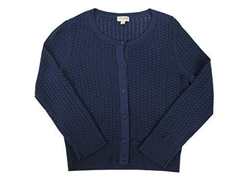 HoneycombStitch Cardigan Small, Blue Notte