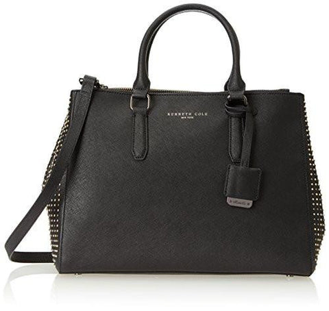 Kenneth Cole York Carton Street Satchel Shoulder Bag Black One Size