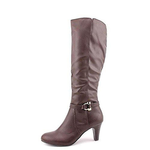 Hadley Almond Toe Fashion Boots, Brown, Size 7.5