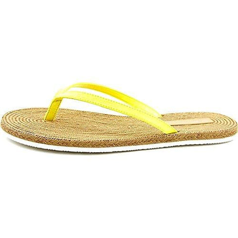 Yolo Open Toe Casual Flat Sandals Sunburst Yellow Size 5
