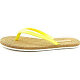 Yolo Open Toe Casual Flat Sandals Sunburst Yellow Size 5