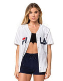 Fila Lacey Baseball Jersey White Xsmall