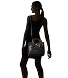 Betsey Johnson Bow On Bucket Black Cream Handbag