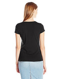 Core Logo Scoop Neck Tee Black Medium