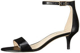Nine West Leisa Leather Heeled Dress Sandal Black Leather 7 M Us