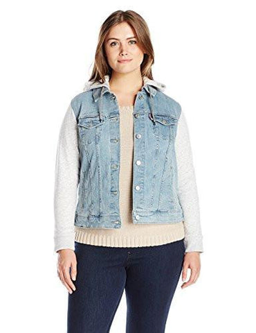 PlusSize Hybrid Trucker Jacket, Cape Cod, 1X