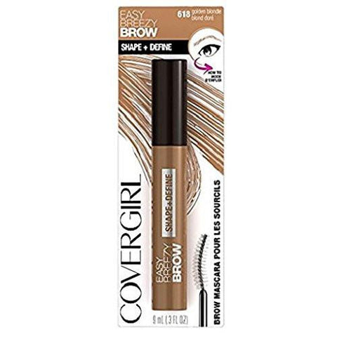 Easy Breezy Brow Shape Define Brow Mascara, 618 Golden Blonde Pack Of 2