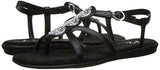 Country Chlub Flat Sandal Black 8 M Us