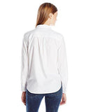 Workwear Boyfriend Shirt, White 100% Cotton, Medium
