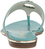 Gia Leather Flipflop Turquoise 8 M Us
