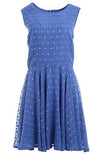 Maison Jules Textured Sleeveless ALine Dress XxLarge Amparo Blue
