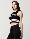 Young & Reckless 3 Peat Crop Tank, Black, Medium