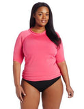 Kanu Surf Plussize Breeze Rash Guard Pink 3X