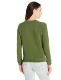 Classic Crew Sweatshirt, Batwing Fleece Bronze, Green 60% Cotton, 40% Polyester, XLarge