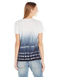 Calvin Klein Jeans Short Sleeve Tie Dye Textured Logo Tshirt Parisian Night Medium