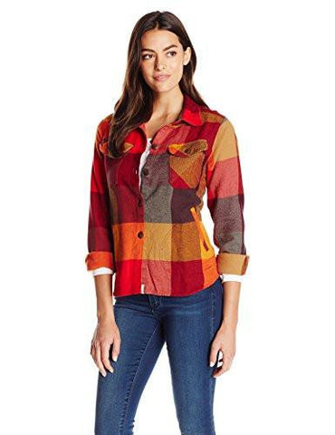 Oxbow Bend Chunkyflannel Shirt, Old Red/Multi, Large
