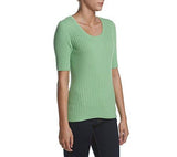 Ribbed Elbow Sweater Lawn Green Medium