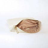 Bysummer Markfran Oversized Foldover Clutch Ivory