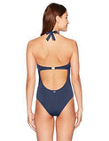 Lines Evolution Halter One Piece Swimsuit Navy Blue Xs