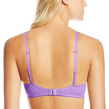 Betsey Johnson Forever Perfect Demi Bra, Purple Panther, 30Dd