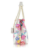 Betsey Johnson Rose 3 Entry Chain Shopper Tote Handbag Floral
