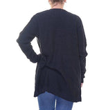 Deep Black Cardigan Long Sleeve Size L Nwt Movaz