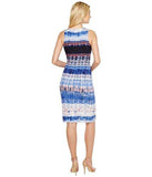 Karen Kane VNeck Midi Dress Print Dress