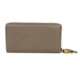 Leather Wallet Around Zip Hip Bamboo Clutch 339178 Maple Brown