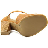 Flat Sandals Light Fawn Size 75