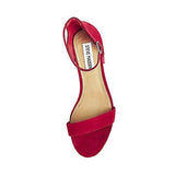 Irenee Red Suede Sandal 7 Us