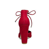 Pamperd Red Nubuck Pump