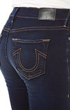 True Religion Halle Mid Rise Skinny With Zippers, Inky Authentic, 26