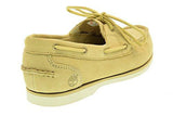 Ca14E1 Classic Boat Unlined Boat Shoe Color: Off White Soning Monochromatic Size: 55W Us