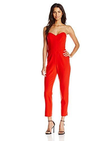 Vendetta Colette Double Luxe Strapless Jumpsuit Ruby 10